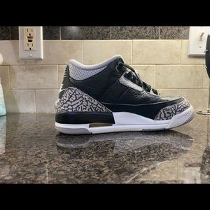 AIR JORDAN 3 RETRO GS Black Cement 5Y